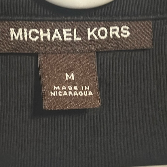 Michael Kors long sleeve zip collar pullover size Medium - Picture 2 of 4